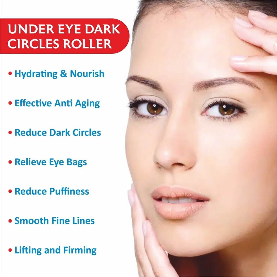 Aloe Vera Eye Roller for Dark Circles, Puffiness & Fine Lines | With Eyeseryl, Niacinamide & Green Tea | Soothing Roller | Sulphate & Paraben Free