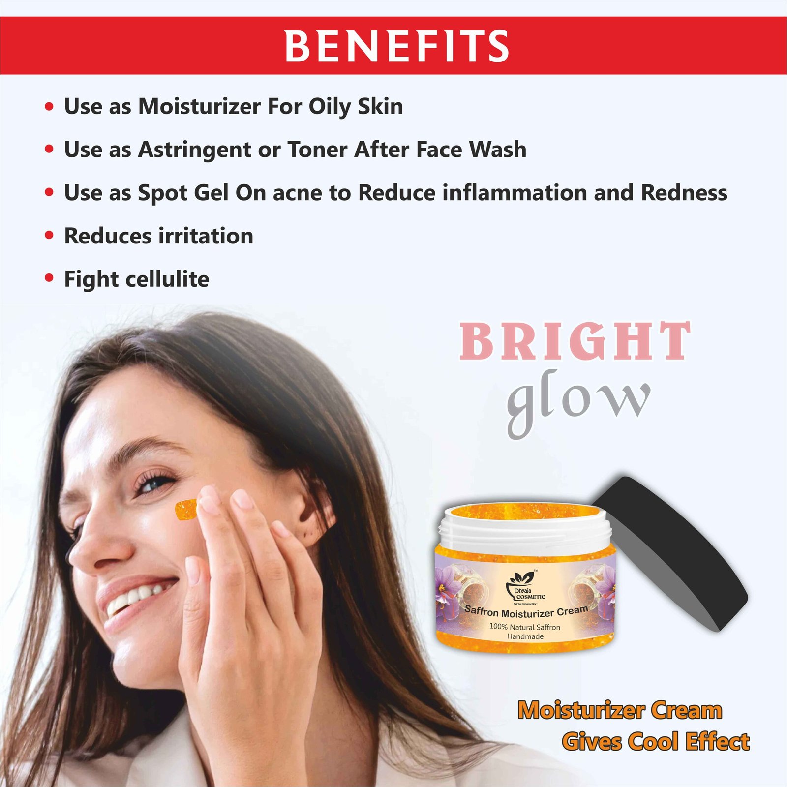 Saffron (Kesar) to Brighten, Reduce Dullness and Revive Natural Glow