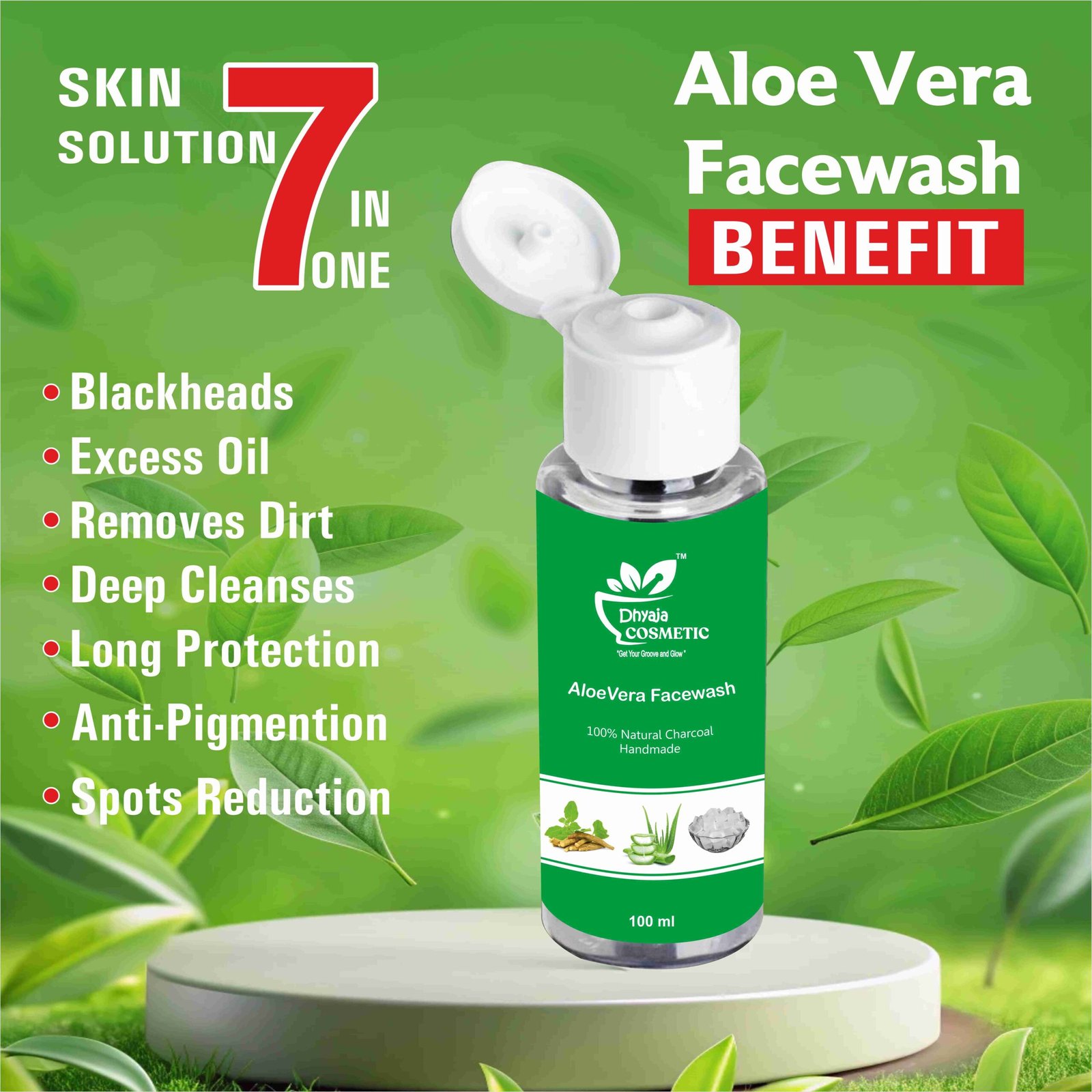 Skin Science Hydrating Aloe Vera Face Wash All Skin Types Gentle, Clear Skin