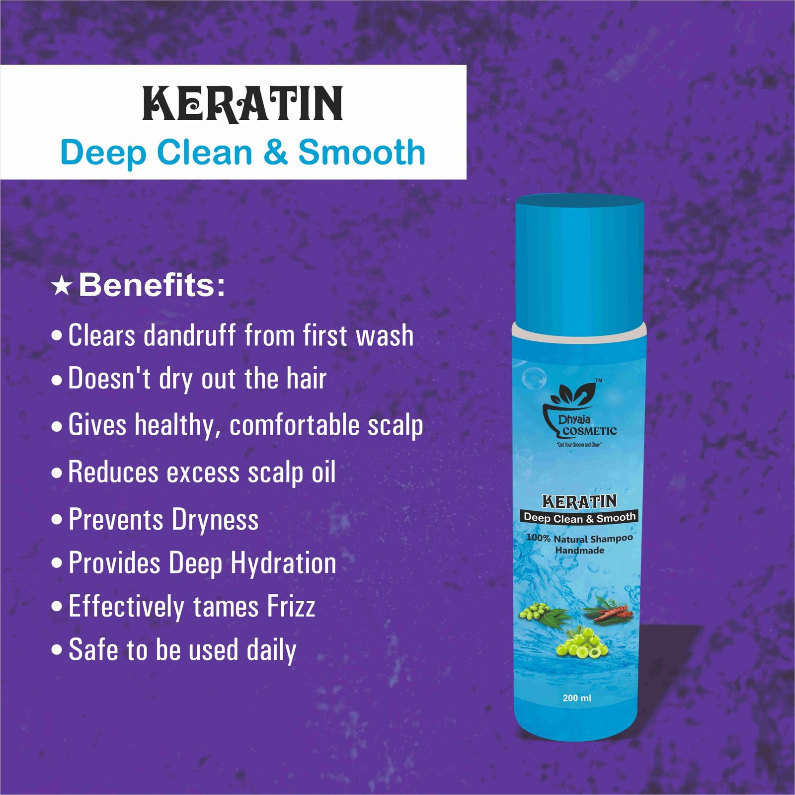 Keratin Shampoo Cleanses Scalp and Hair Gently, While the Conditioner Keeps Hair Soft and Manageable B Keratin