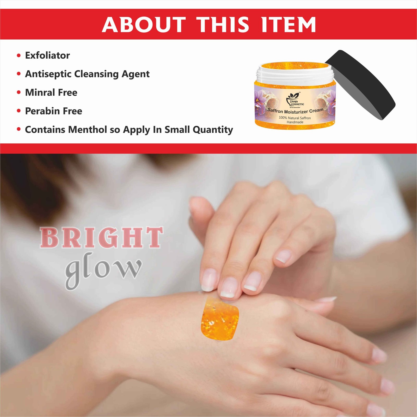 Saffron (Kesar) to Brighten, Reduce Dullness and Revive Natural Glow