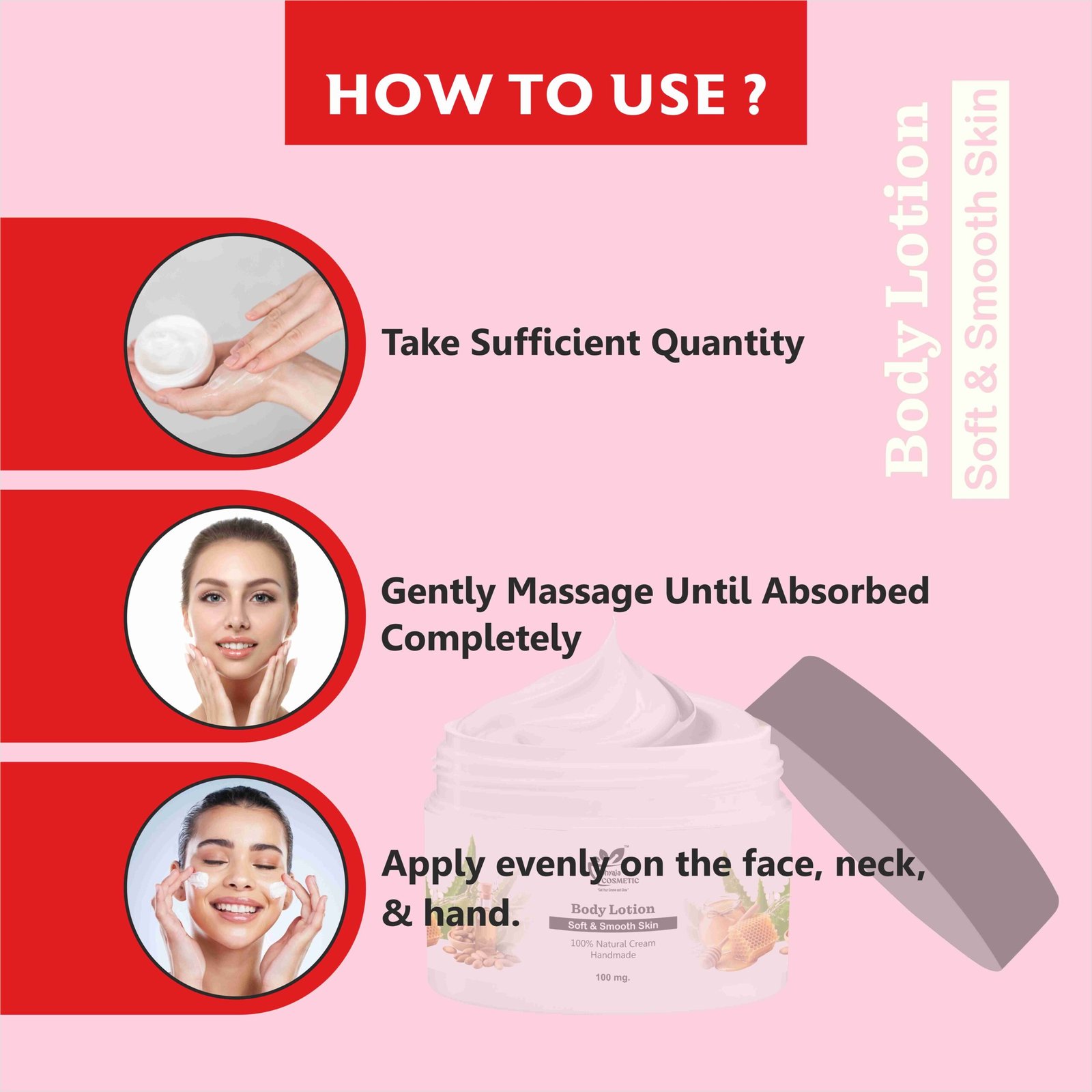 Honey Almonds Body Lotion for Nourishing and Long Lasting Moisture, Glowing Skin