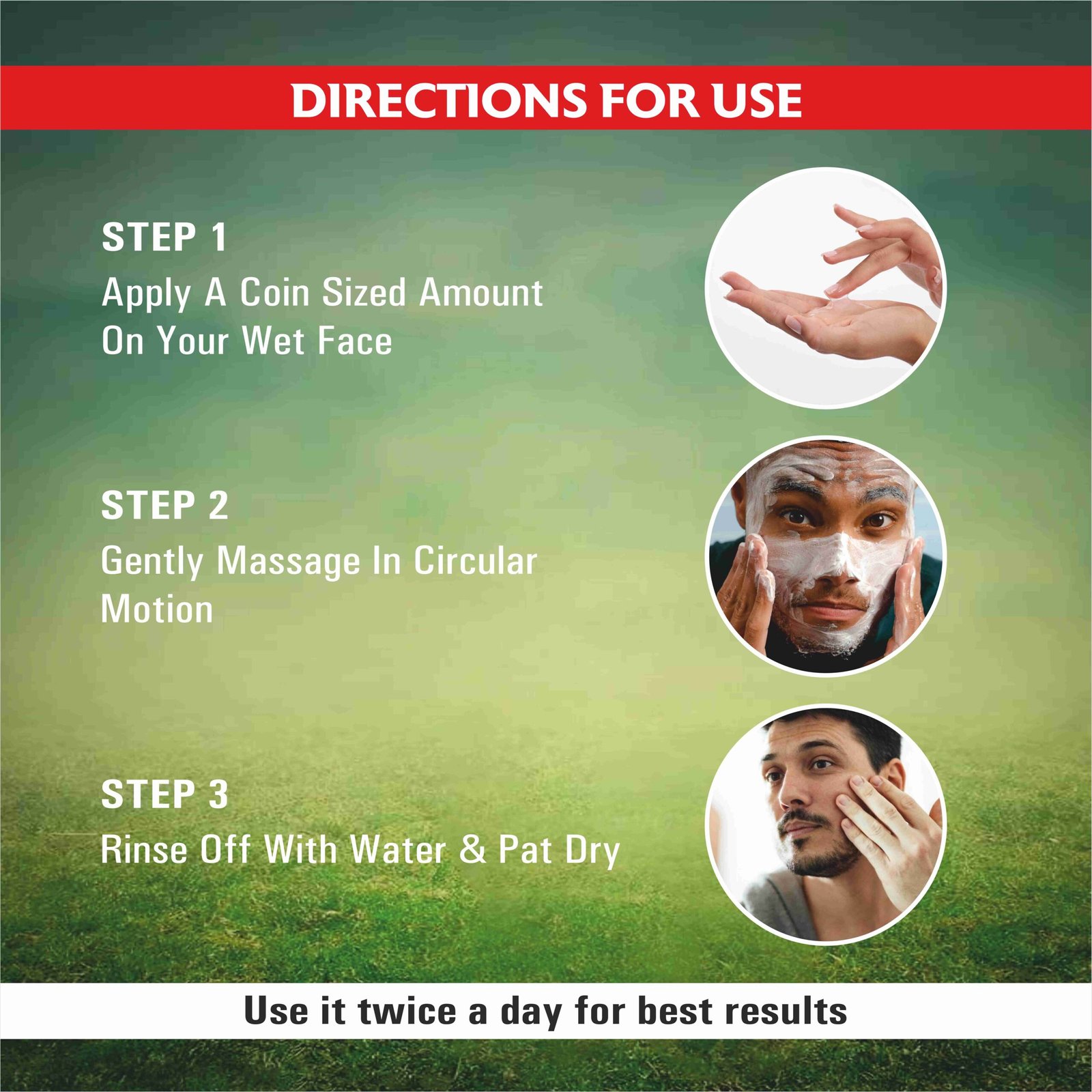 Natural Mentha, Vitamin E & Anti-Oxidant Rich Face Wash for Balanced Skin Ph, Deep Cleansing & Dirt Removal